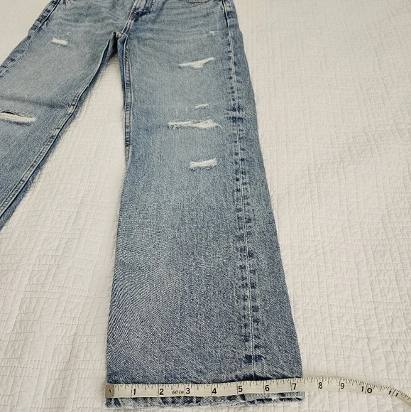Zara Girls Denim Ripped Jeans - Picture 7 of 14
